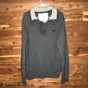 American Eagle Grey Sweatshirt Mens Large